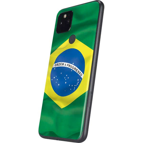 Brazil Flag Google Pixel 5 Skin